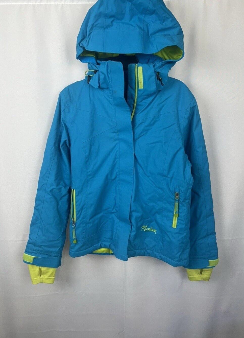 MARKER HOODED "RULE THE MOUNTAIN" Women's Size 6 SKI/ SNOWBOARD JACKET